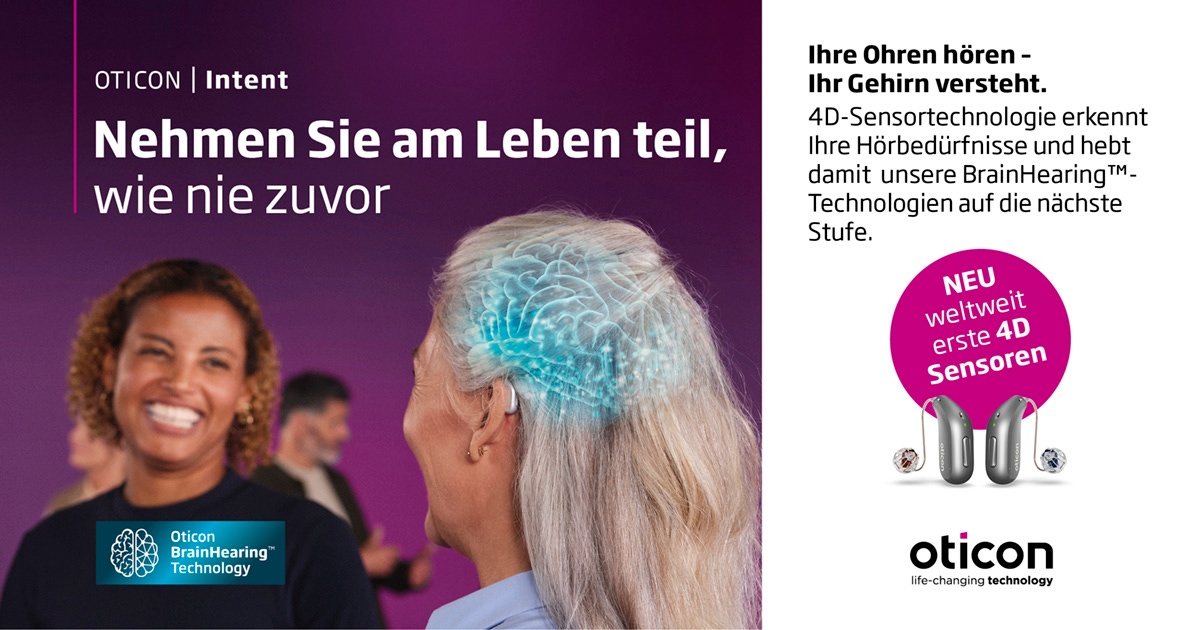 Oticon BrainHearing – Hörgerät für anspruchsvolle Klangsituationen