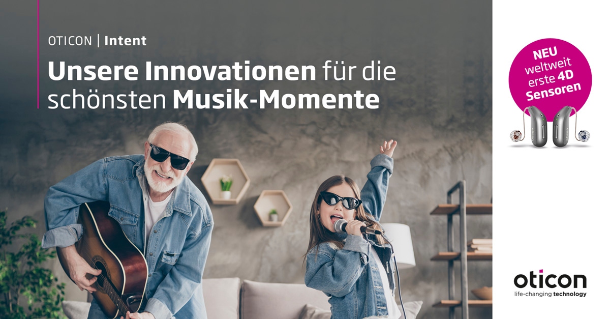 Musik hören mit individuell angepasstem Hörgerät