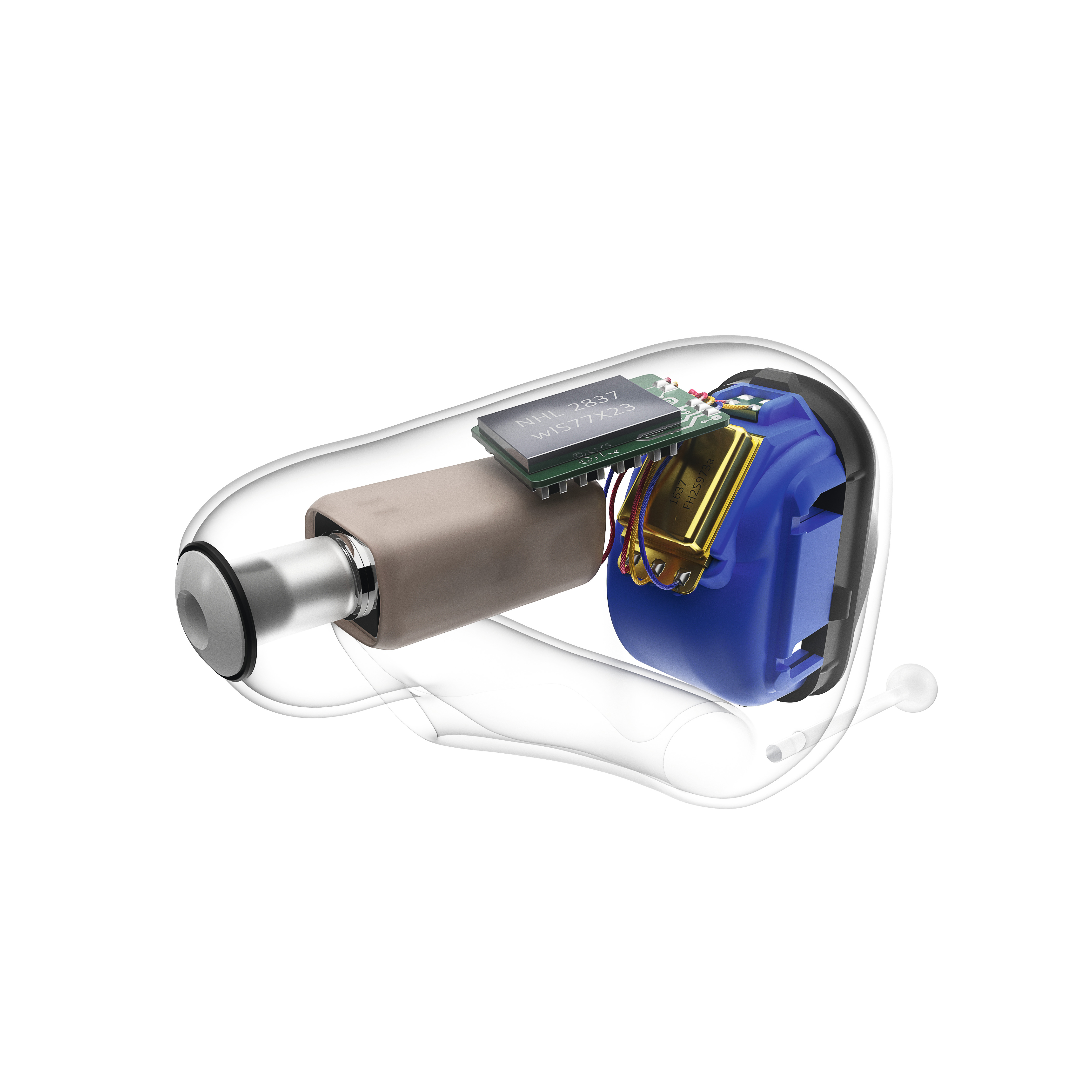 Phonak Virto B-Titanium – Innenansicht Titan-Otoplastik
